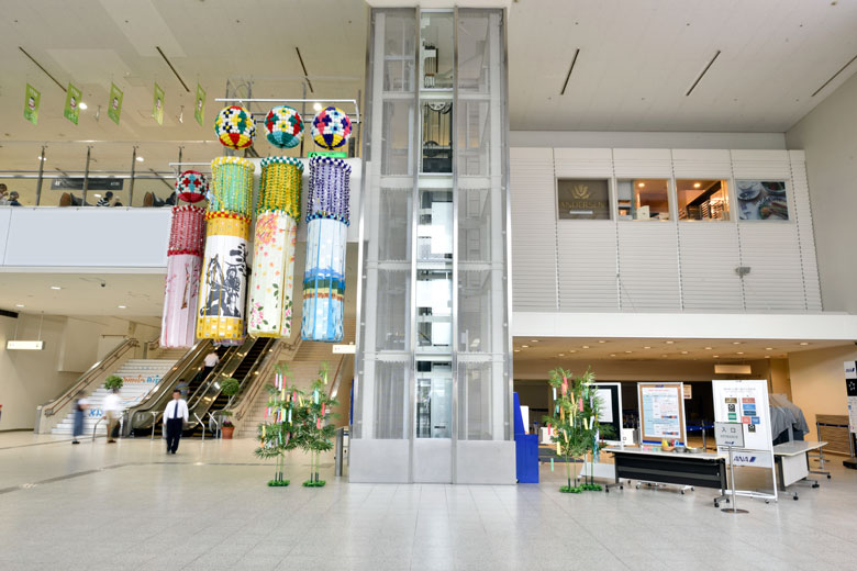 Bタイプ金網で装飾が施されたエレベーター